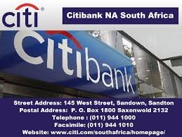 Citibank N.A. south africa