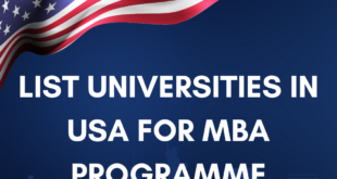 List Universities in USA for MBA Programme