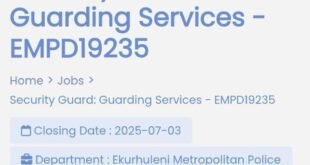 Metro Police Security Guard Vacancy